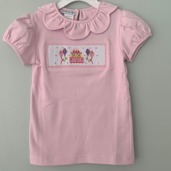 Vive La Fete Other - NWOT Vive La Fete Smocked Birthday Shirt - 2T